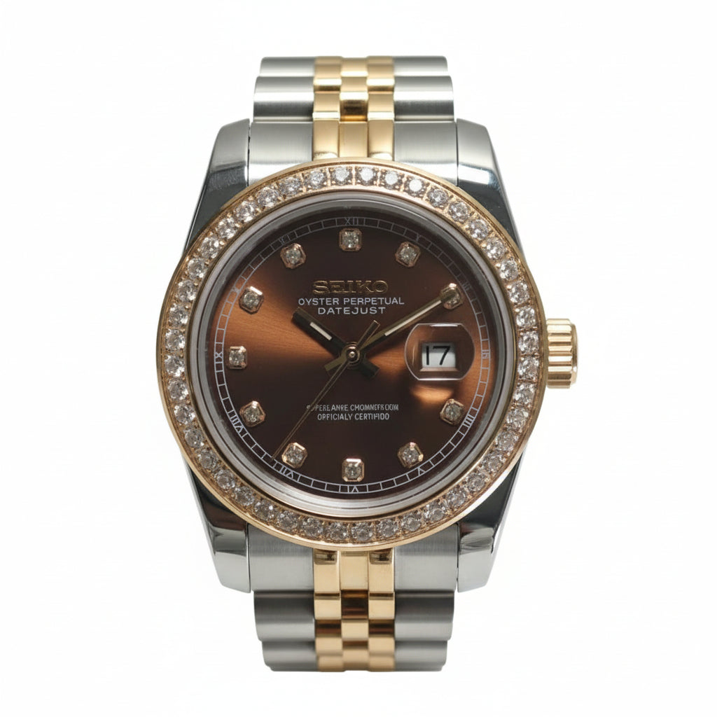 Mod Prestique Full Chocolate Diamond Dial