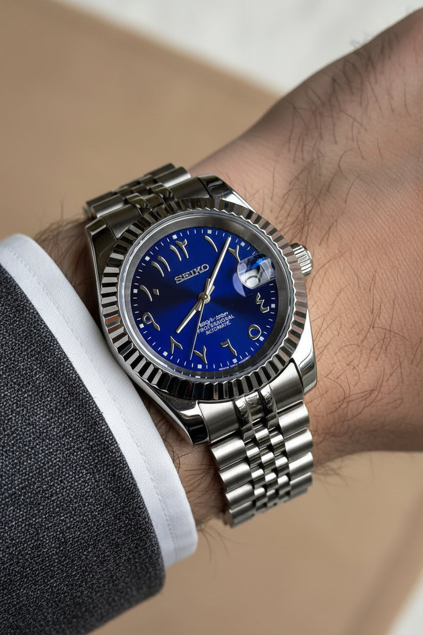 Mod Prestique Blue Arabic Dial