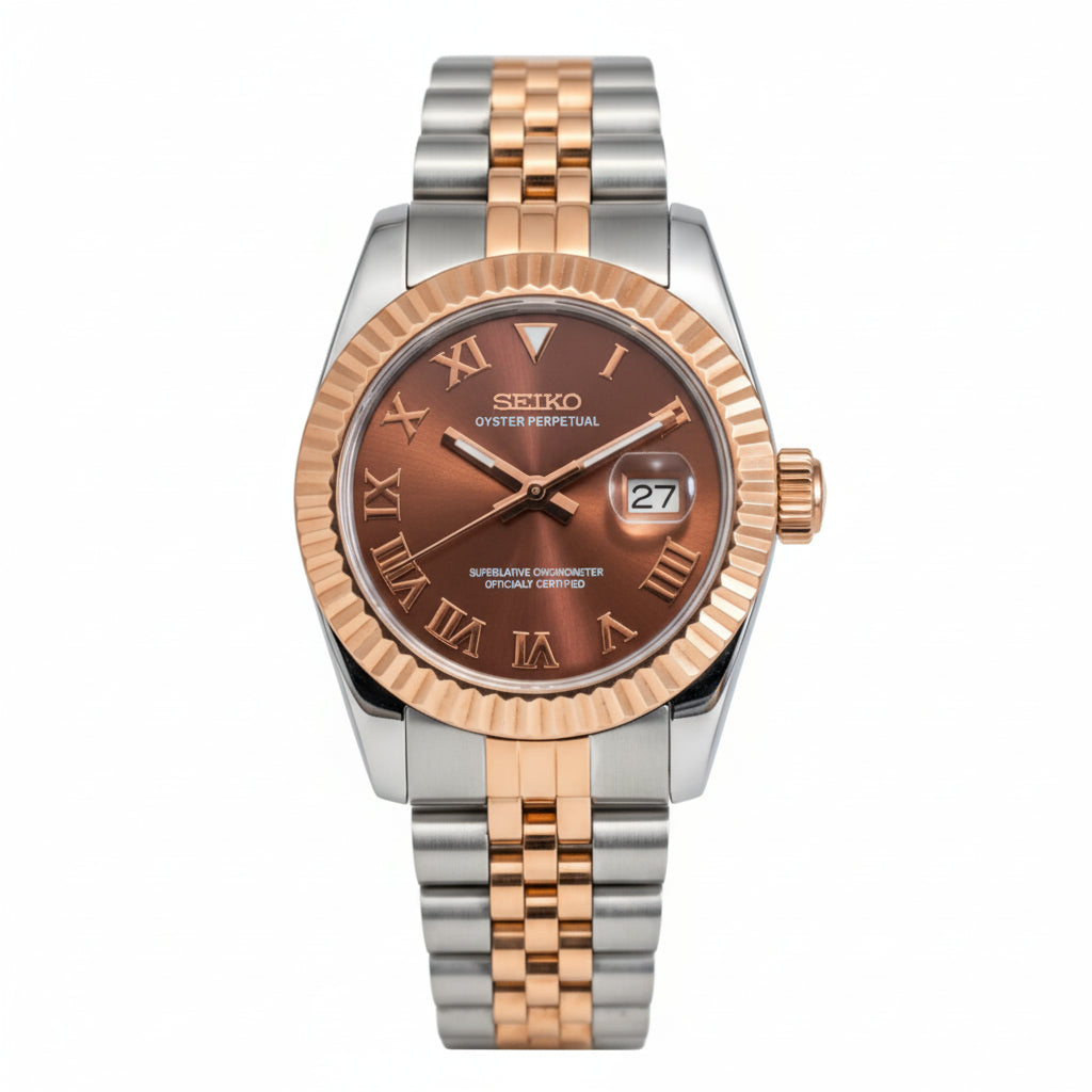 Mod Prestique Two Tone Rose Gold Dial