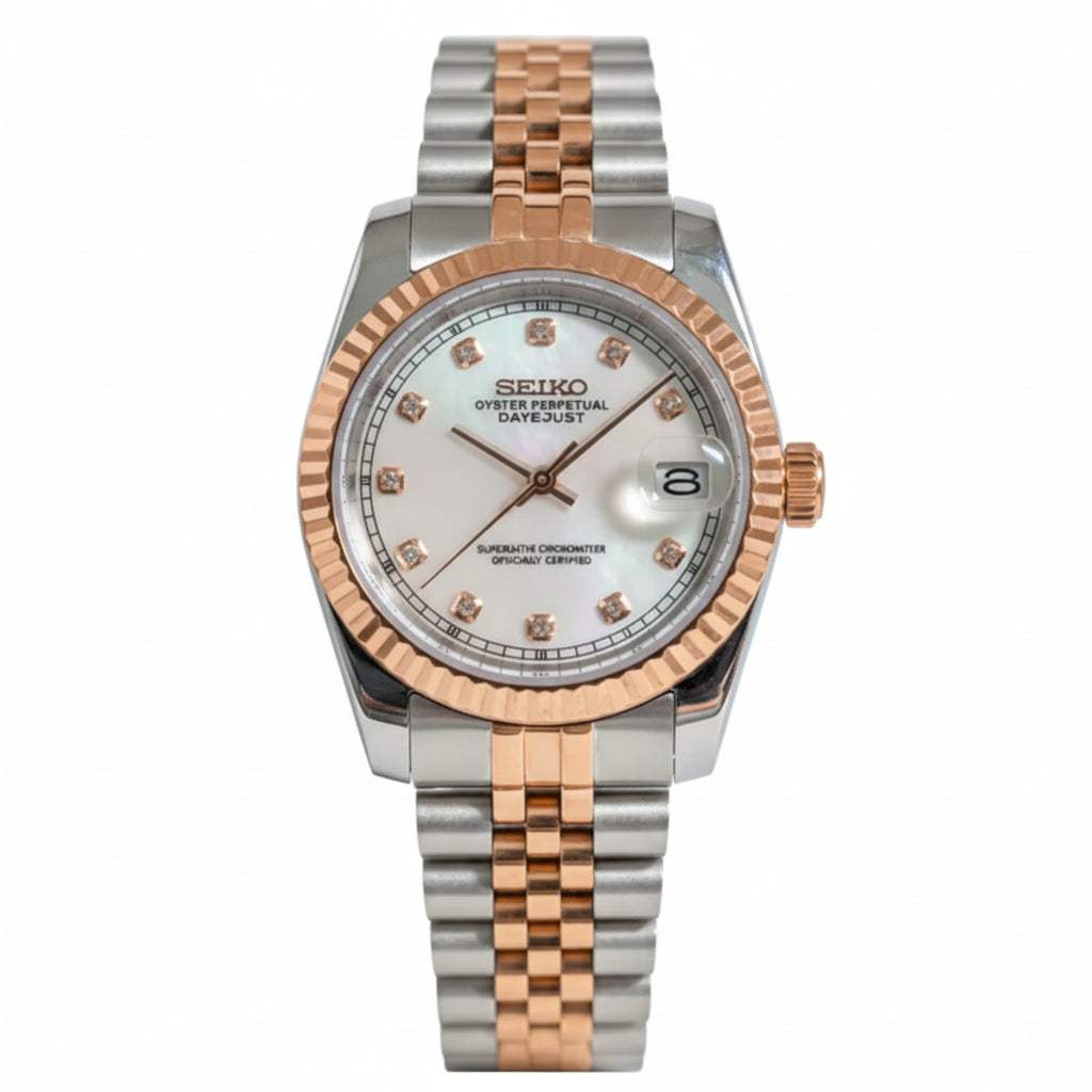 Mod Prestique Two tone Rose Gold Dial