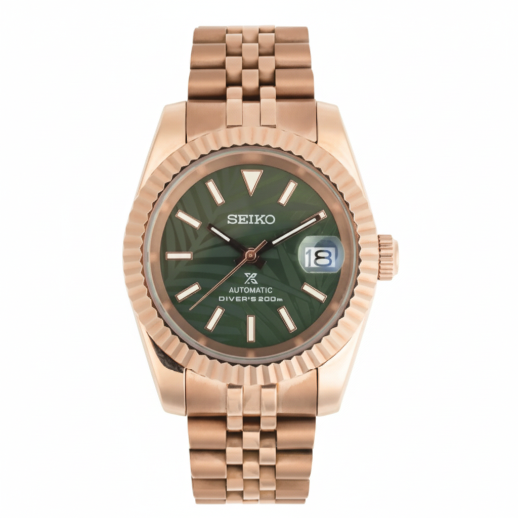 Mod Prestique Rose Gold Green Dial