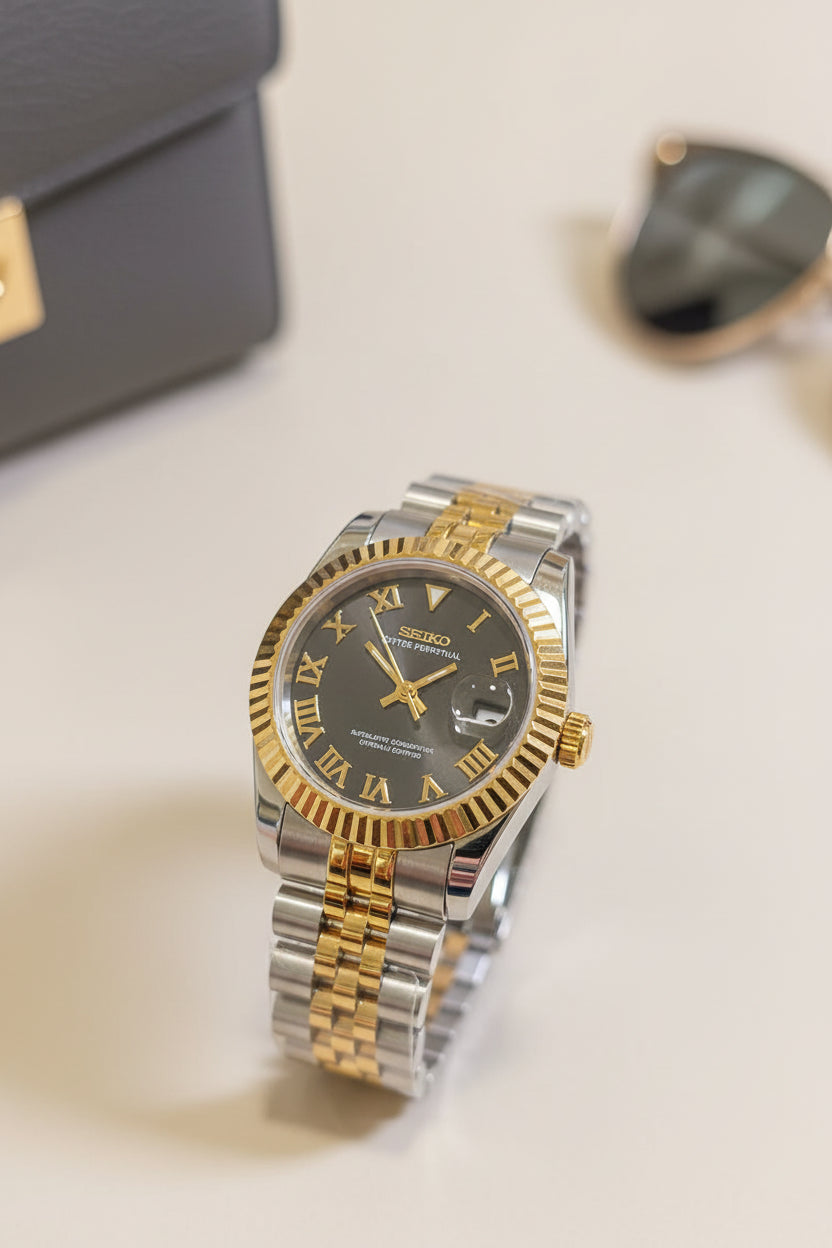 Mod Prestique Two Tone Black&Gold Dial