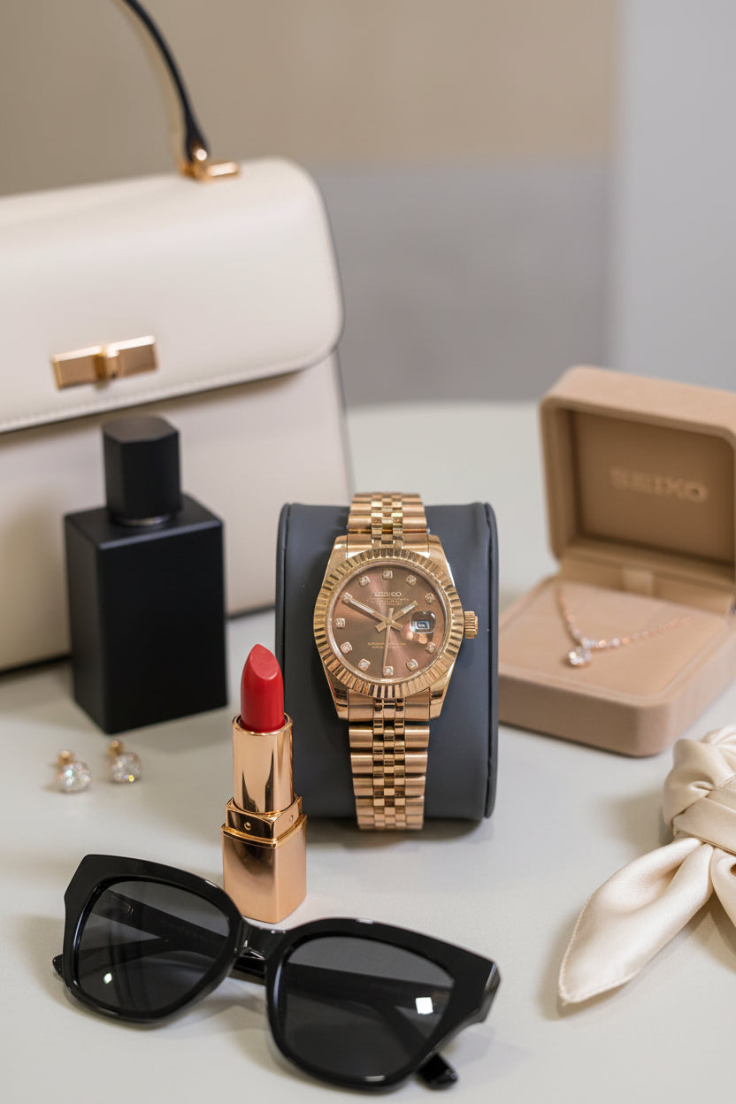 Mod Prestique Pink Chocolate Dial