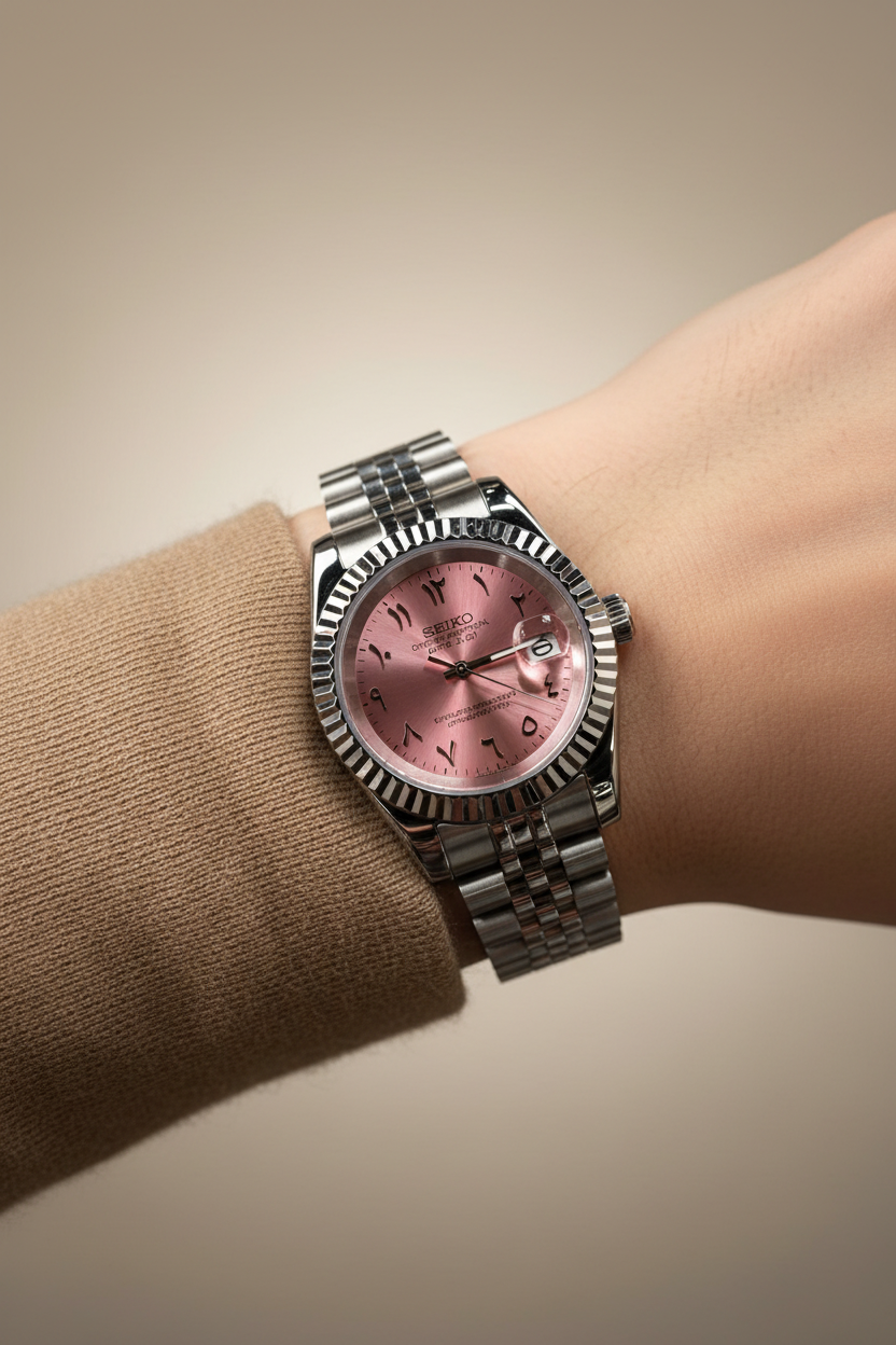 Mod Prestique Pink Arabic Dial