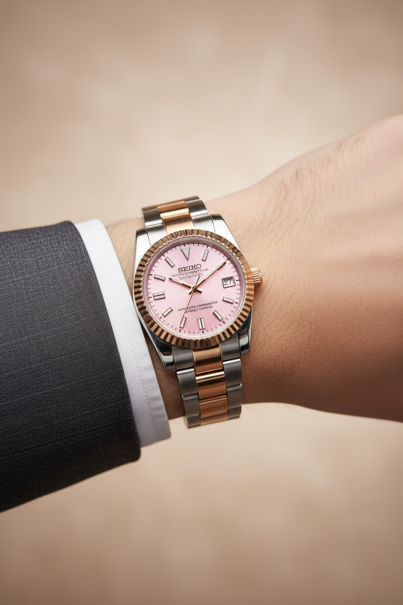 Mod Prestique Pink Two Tone Dial