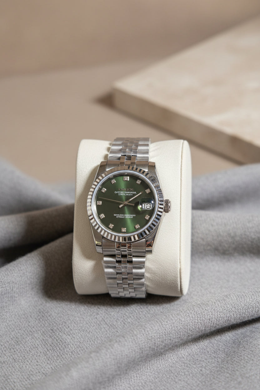 Mod Prestique Dimond Olive Dial